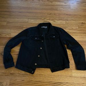 Black denim jacket